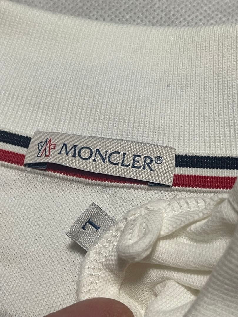 国内正規モンクレール ポロシャツ レディース L MONCLER クリーニング済