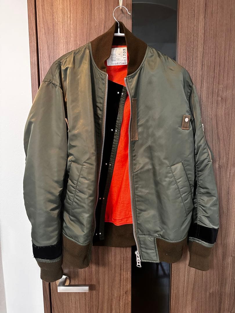 sacai MA-1 メンズブルゾン　カーキ