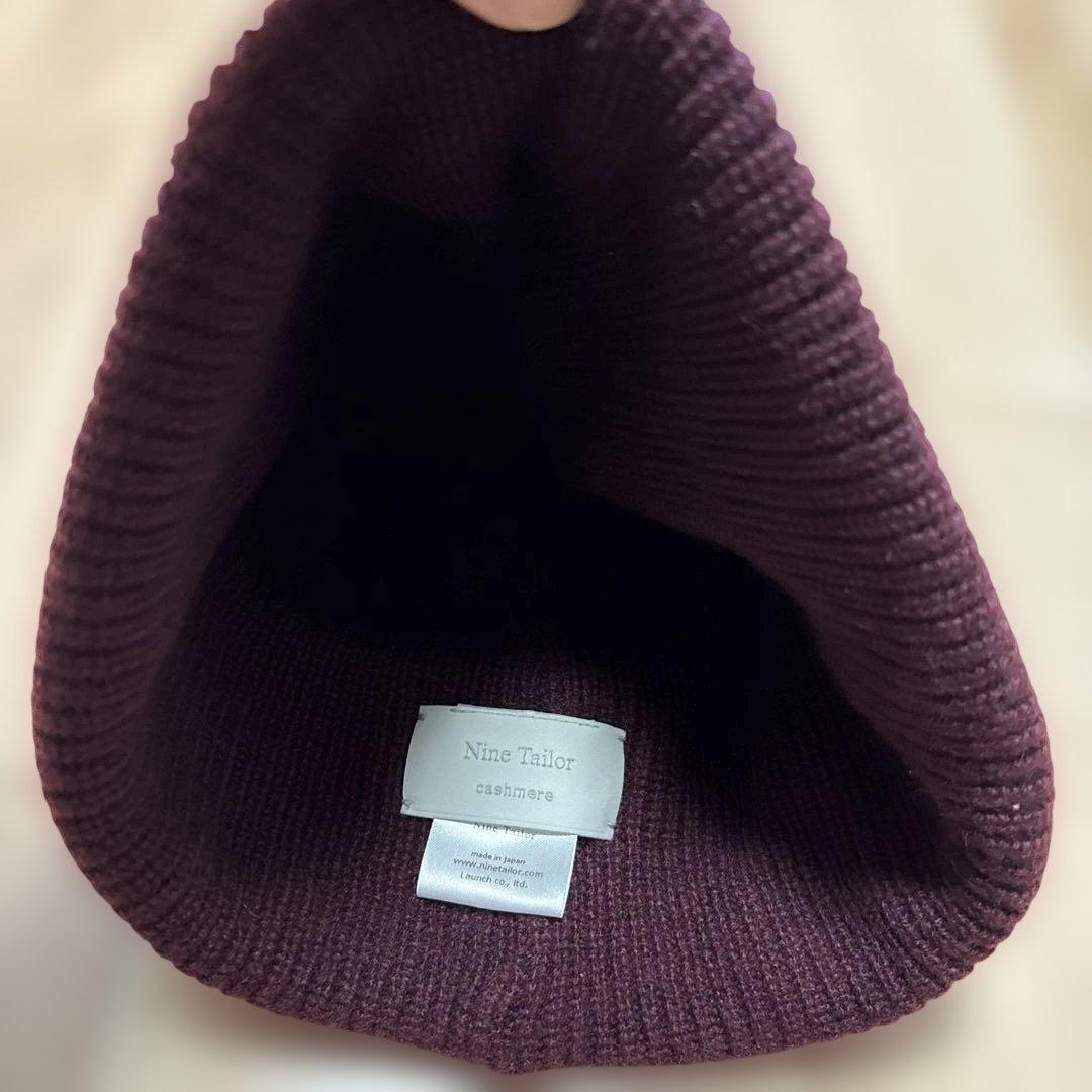帽子 25AW Nine Tailor Cashmere Watch Burgundy