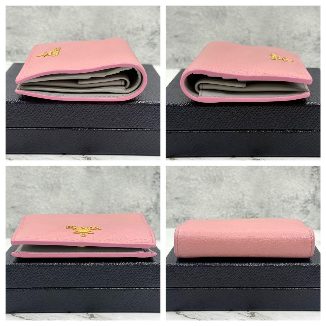 ◆◆おはなさん専用◆◆【美品】PRADA プラダ 二つ折り財布 本革レザー 付属