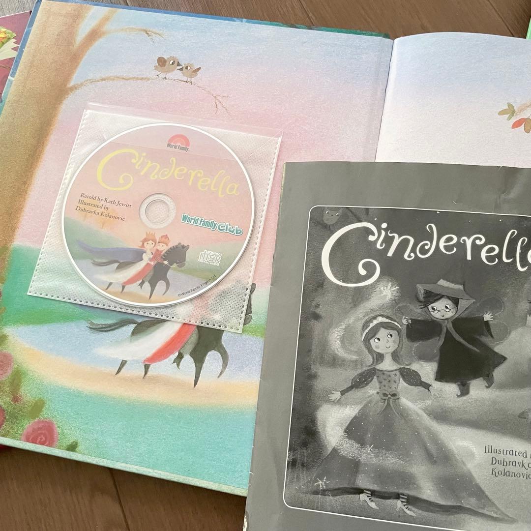 9冊セット ディズニー 英語 朗読 CD ワールドファミリー 英語絵本