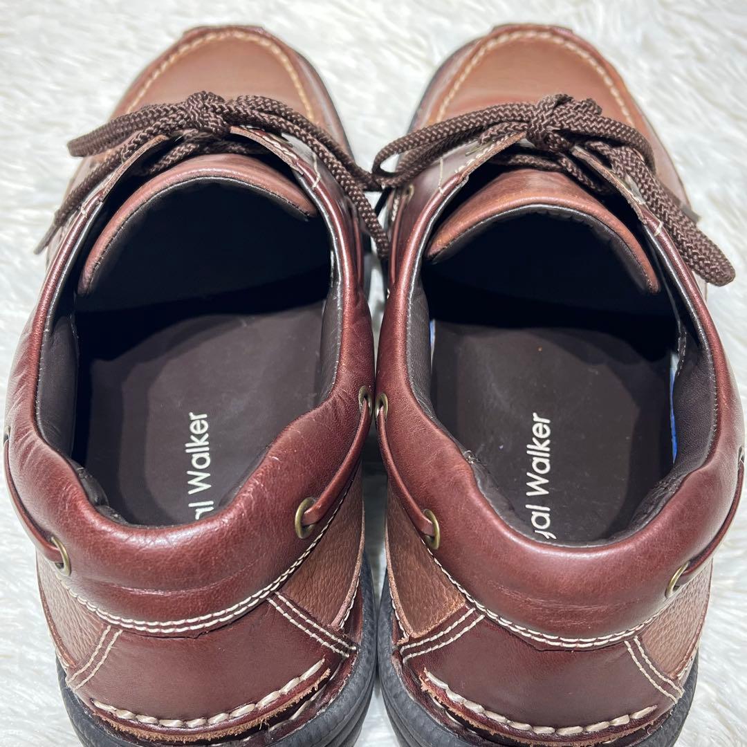 極美品☆リーガルウォーカー モカシンシューズ 26.5㎝ ブラウン 本革 幅広