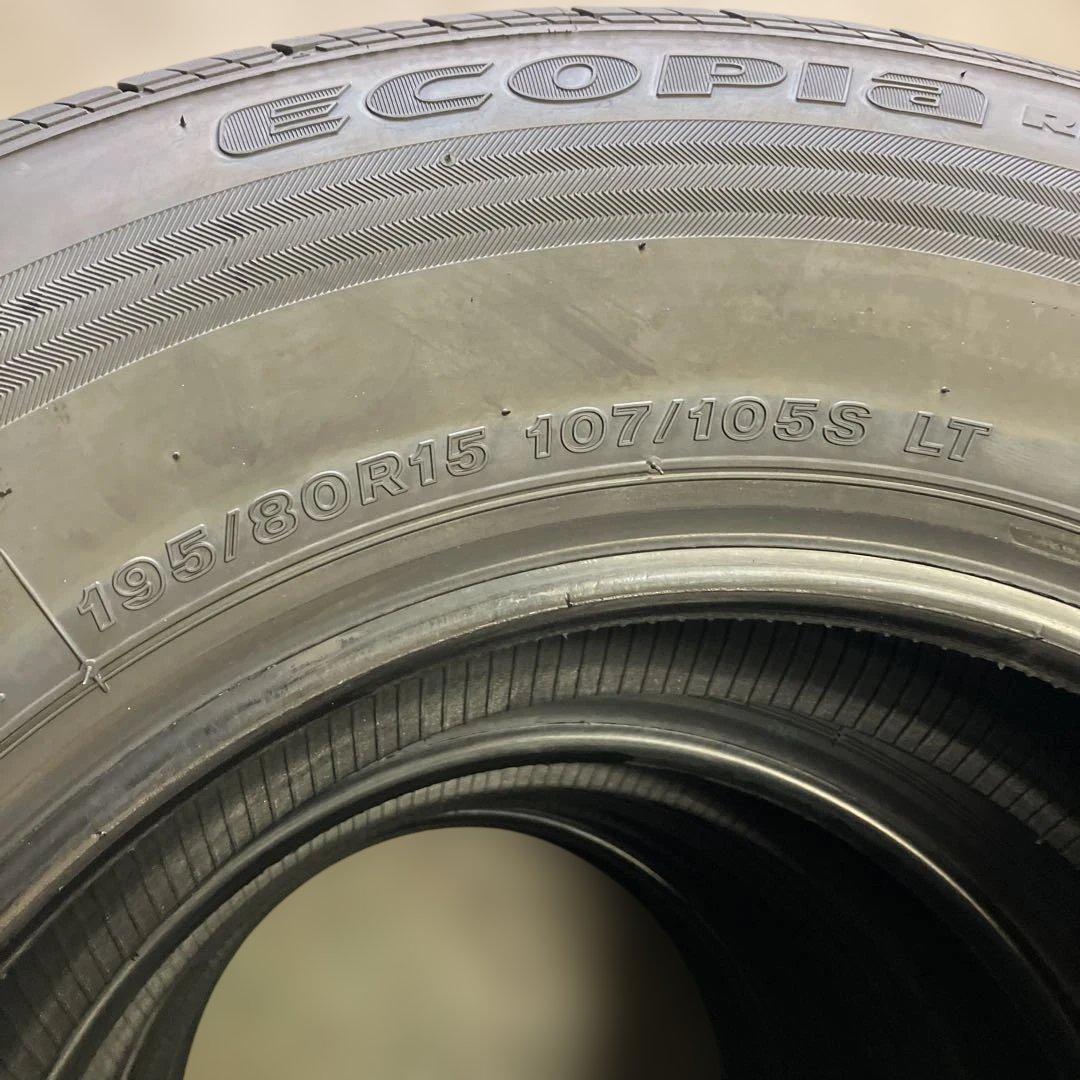 【新車外し】BS エコピアRD613 195/80R15 107LT 4本セット