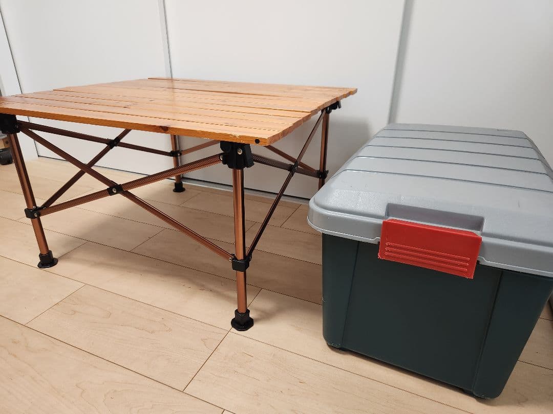 Coleman ナチュラルウッドロールテーブルクラシック/65