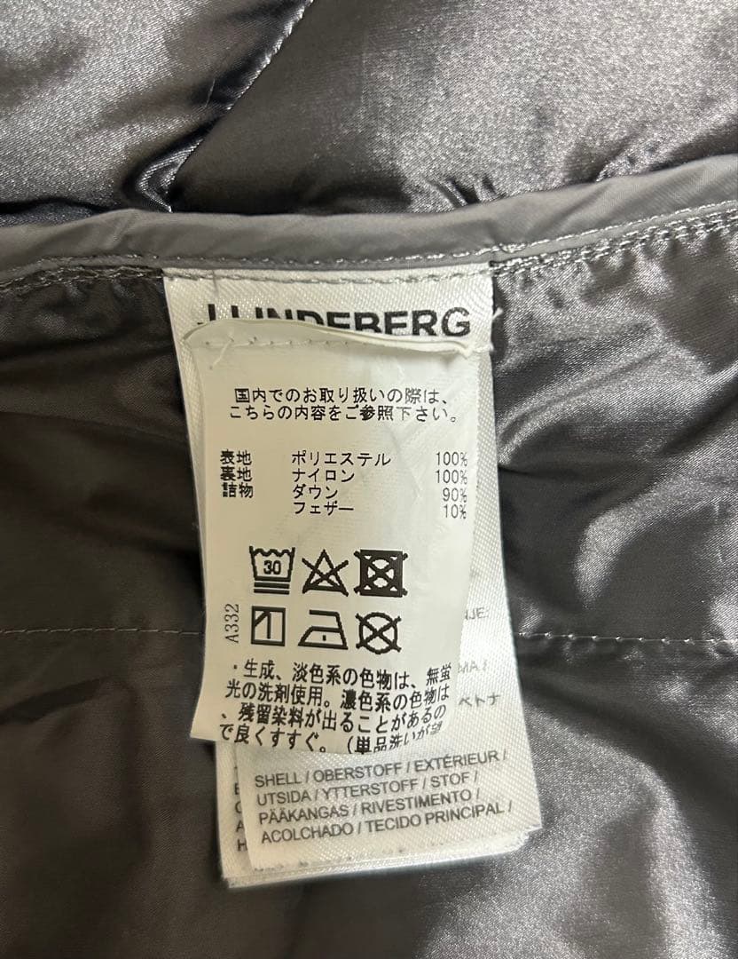 J.LINDEBERG ジェイリンドバーグ ダウンジャケット グレー　M