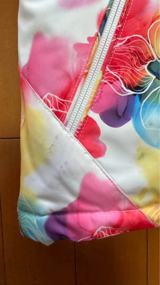 ROXY 子ども用 スキーウエア　多色花柄