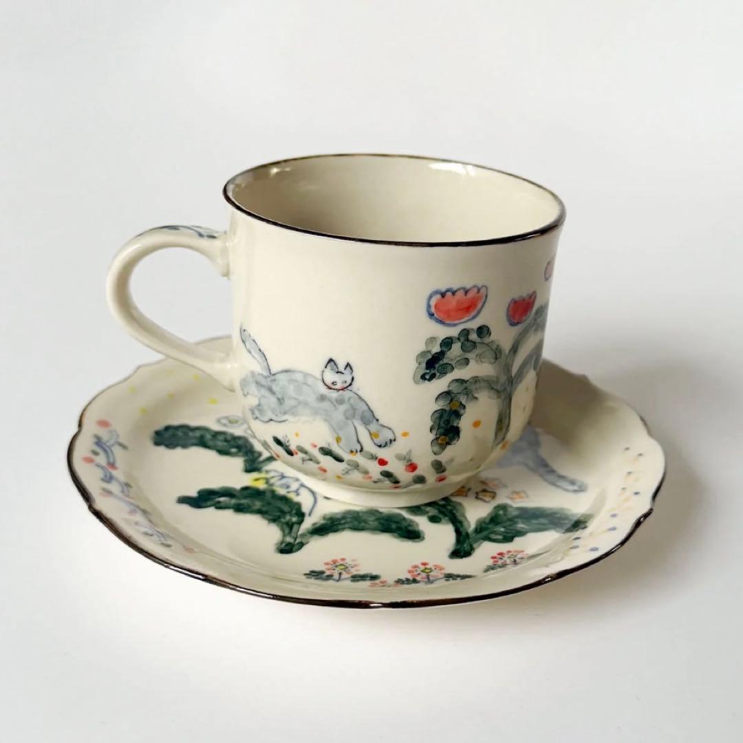 ミシャコシャ　MIZACOSHA＊カップ＆ソーサー　磁器