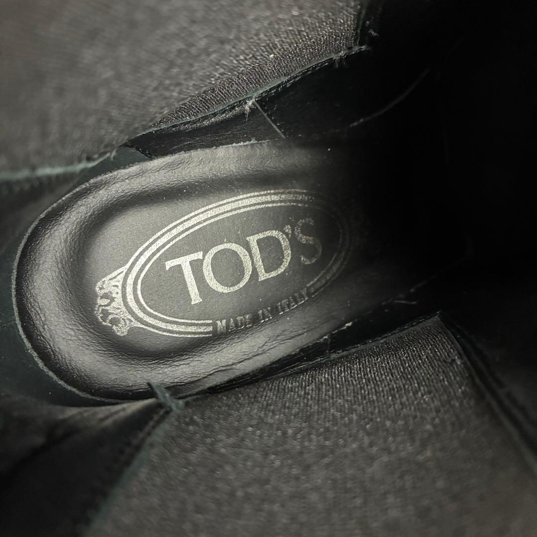 TOD'S トッズ　サイドゴアブーツ　チャンキーヒール　チェルシーブーツ
