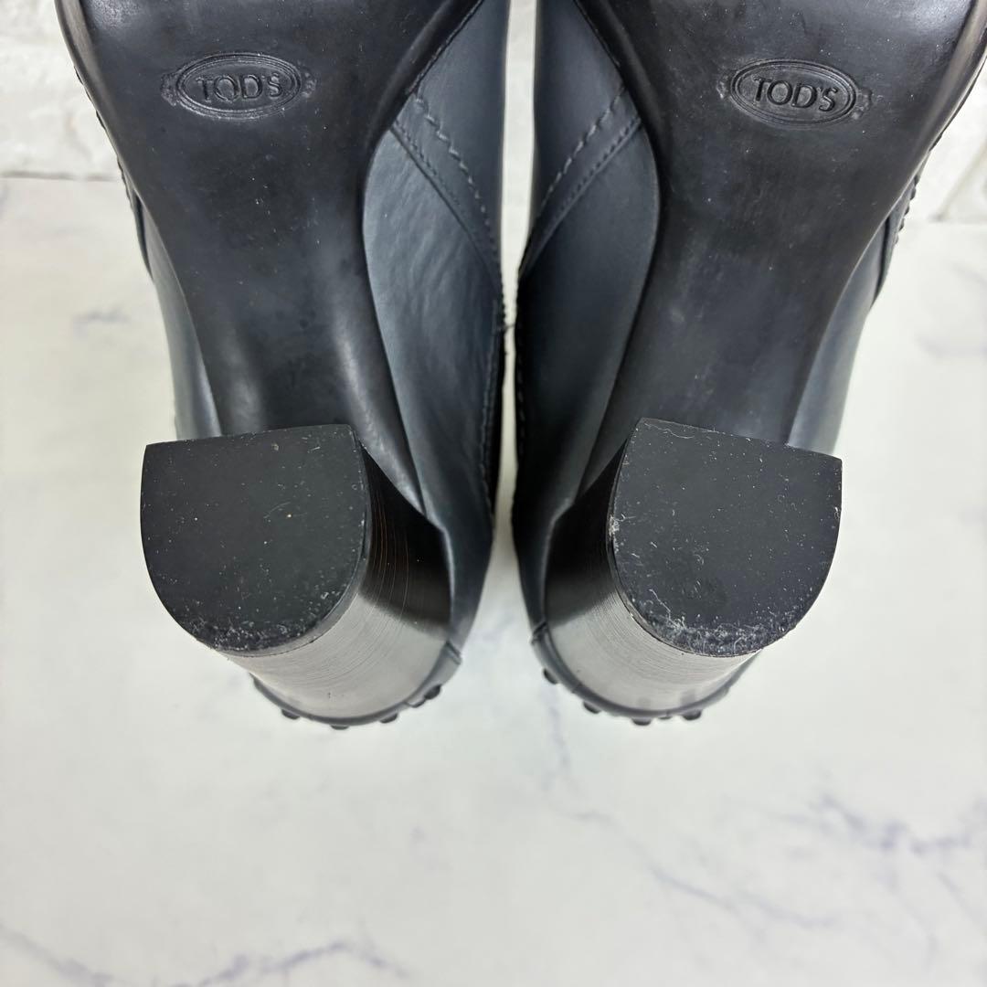 TOD'S トッズ　サイドゴアブーツ　チャンキーヒール　チェルシーブーツ