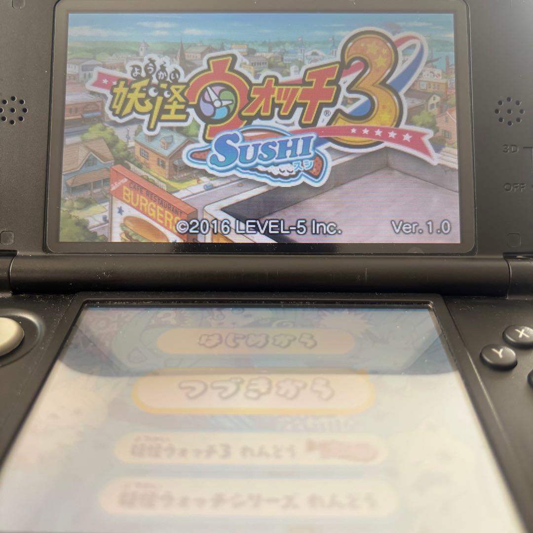 【動作確認⭕️】プレイ340時間！3DS 妖怪ウォッチ3 スキヤキ＋スシ＋テンプラ