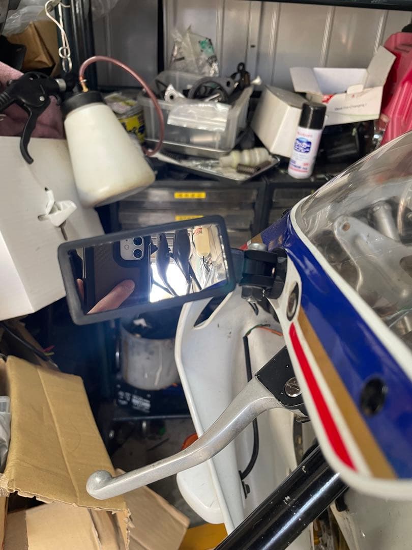 TZR ガンマ CBR FZR NSR250 等 レプリカ 左右 小型ミラー