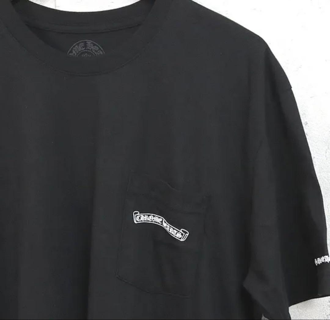 CHROME HEARTS クロムハーツスクロールラベル Tシャツ 正規品 XL
