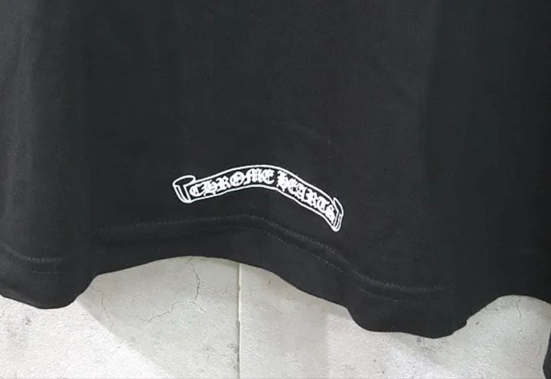 CHROME HEARTS クロムハーツスクロールラベル Tシャツ 正規品 XL