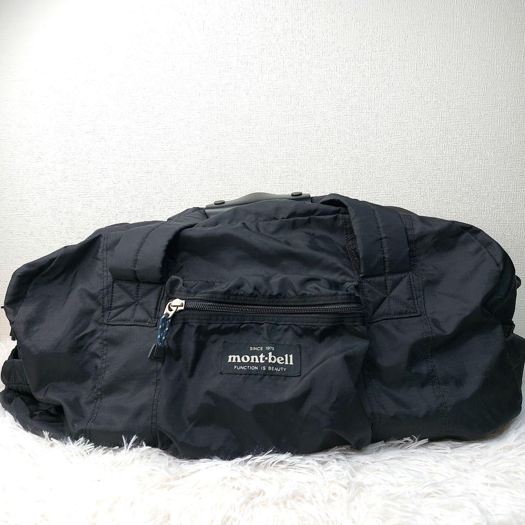 mont-bell　ダッフルバッグ　ボストンバッグ　ブラック　旧タグ