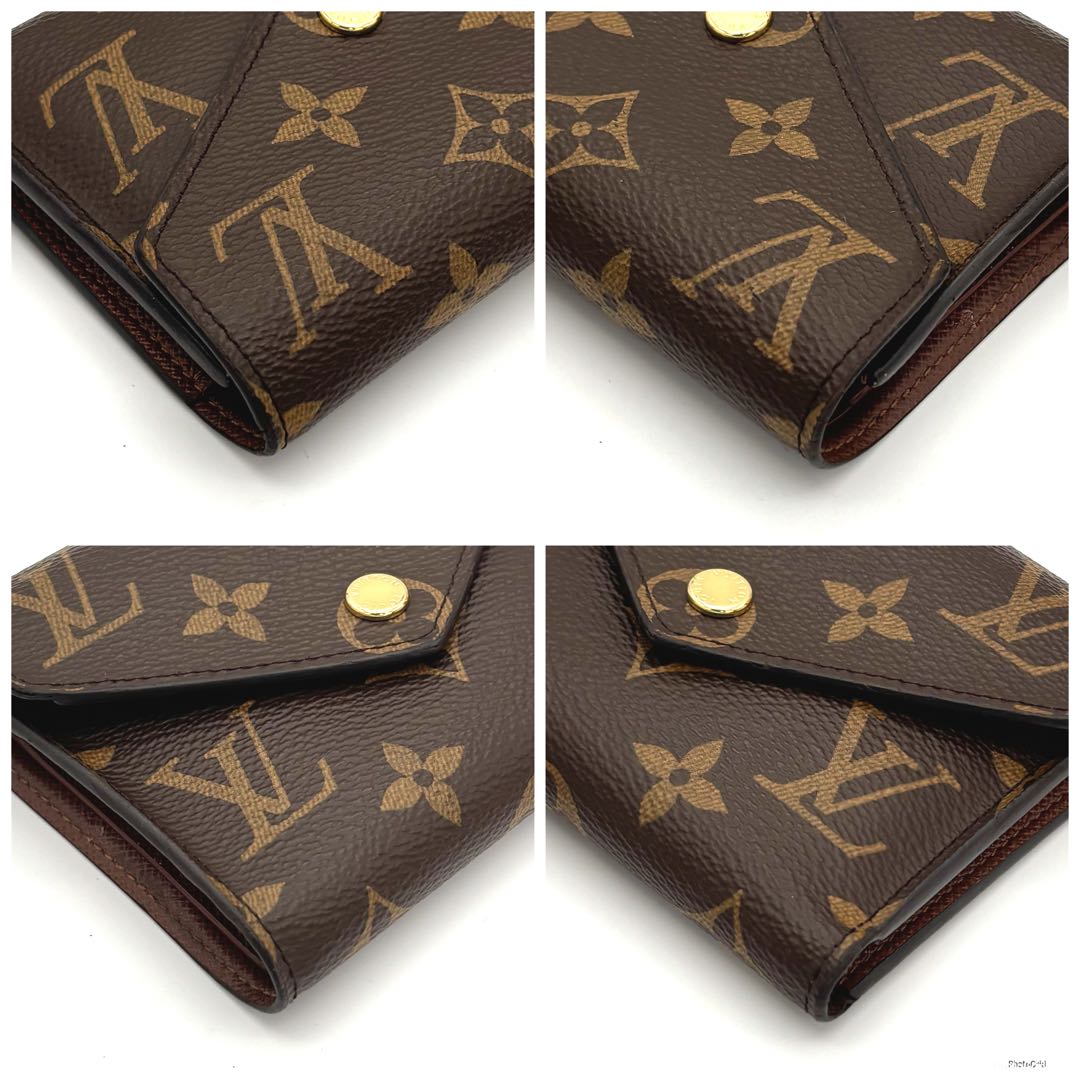 【新品同様】ルイヴィトン モノグラム ポルトフォイユヴィクトリーヌ 三つ折り財布
