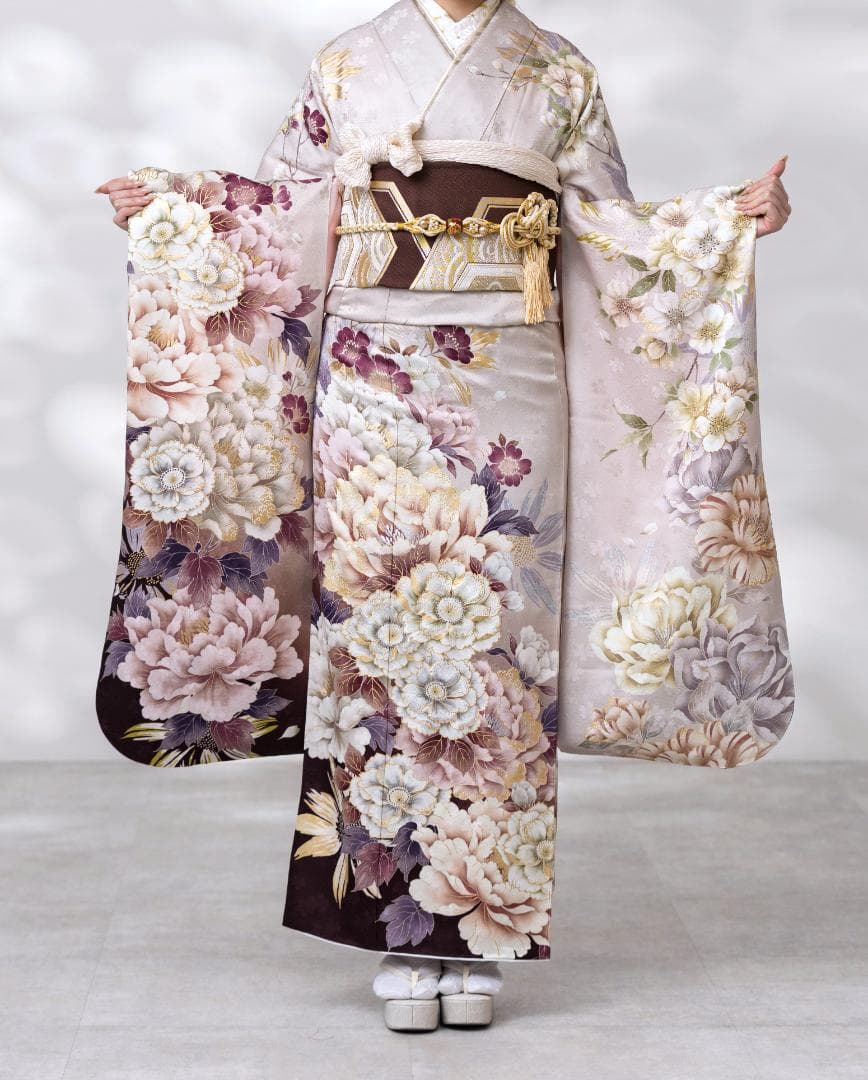 ≪即着用可能≫ 振袖 正絹 フルセット 160cm~170cmの方用【931】