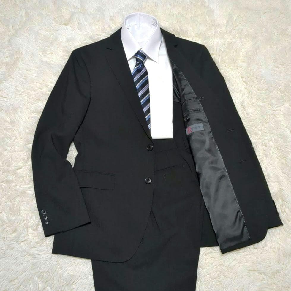 美品✨RITORNO ビジネススーツ A7 XL ブラックストライプ