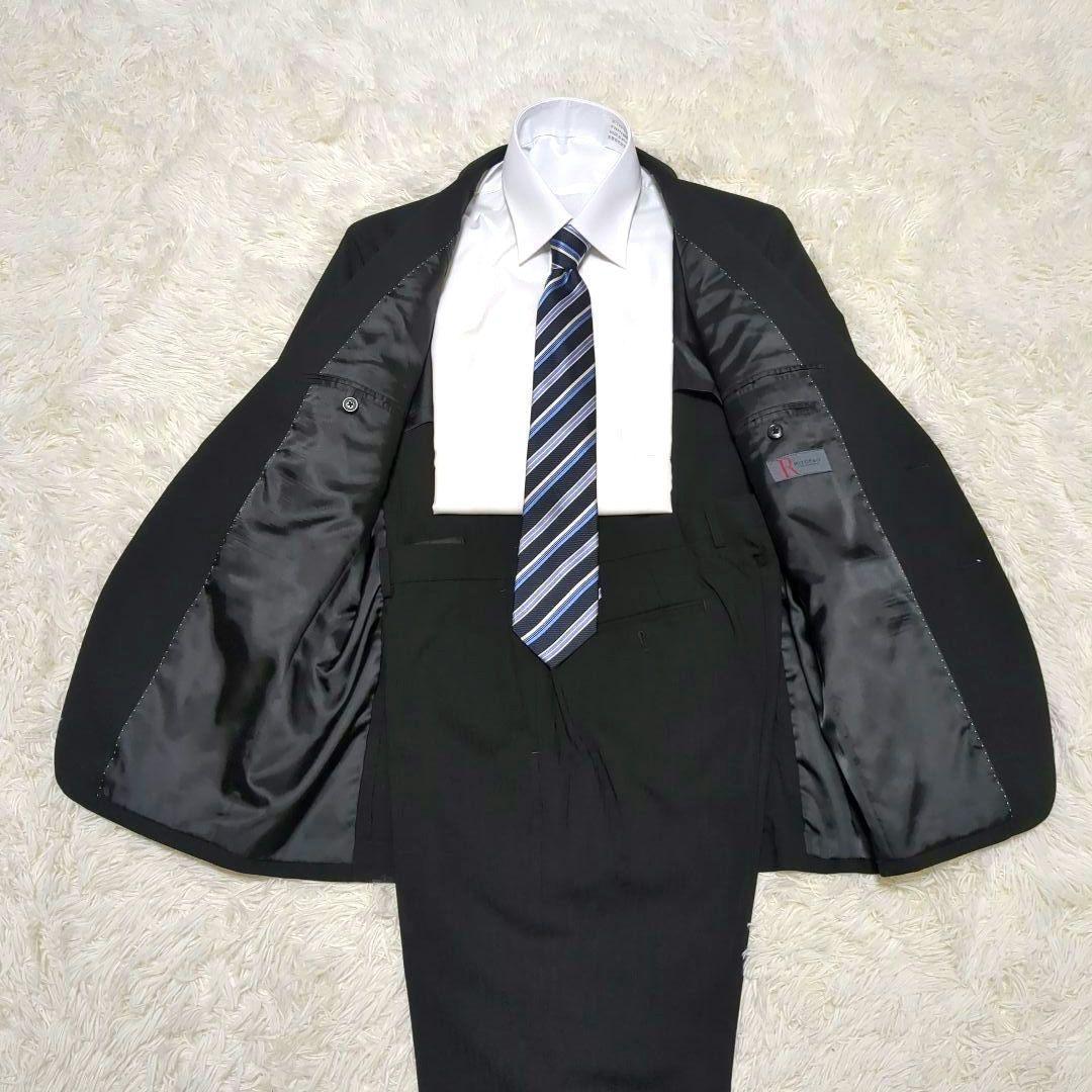美品✨RITORNO ビジネススーツ A7 XL ブラックストライプ