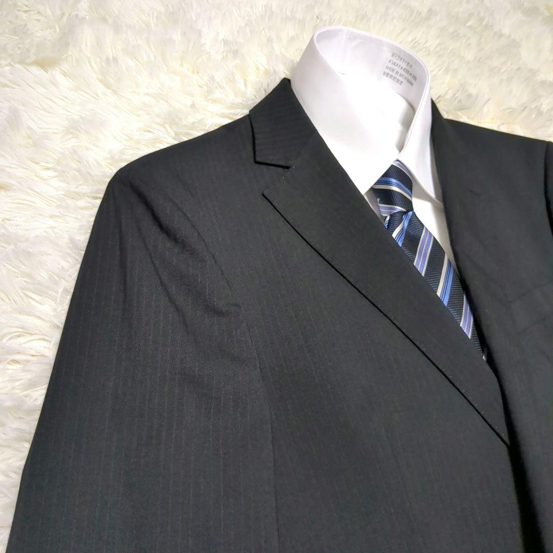 美品✨RITORNO ビジネススーツ A7 XL ブラックストライプ