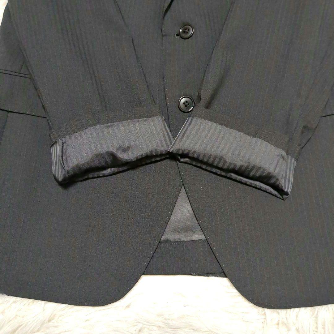 美品✨RITORNO ビジネススーツ A7 XL ブラックストライプ