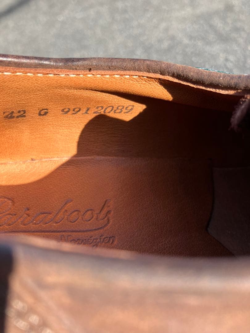 デッドストック89年製デカタグParaboot ミカエル 42 パラブーツ