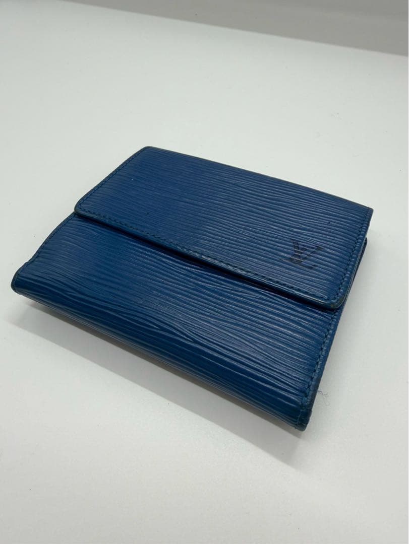 LOUIS VUITTON 青い三つ折り財布