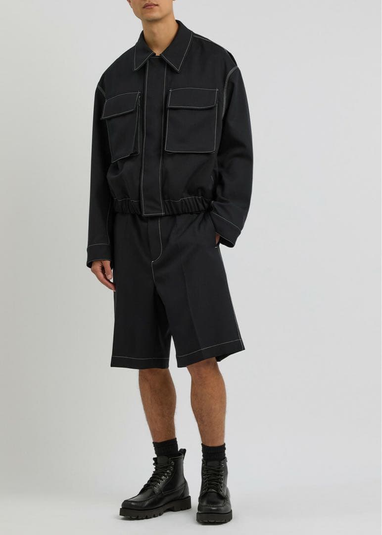 JIL SANDER 25ss ポリエステルステッチブルゾン