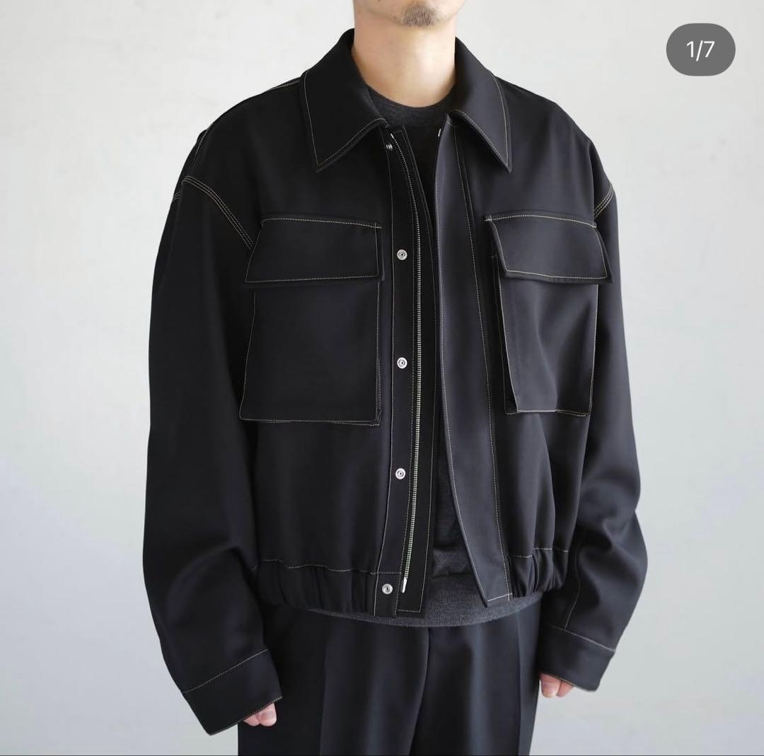JIL SANDER 25ss ポリエステルステッチブルゾン