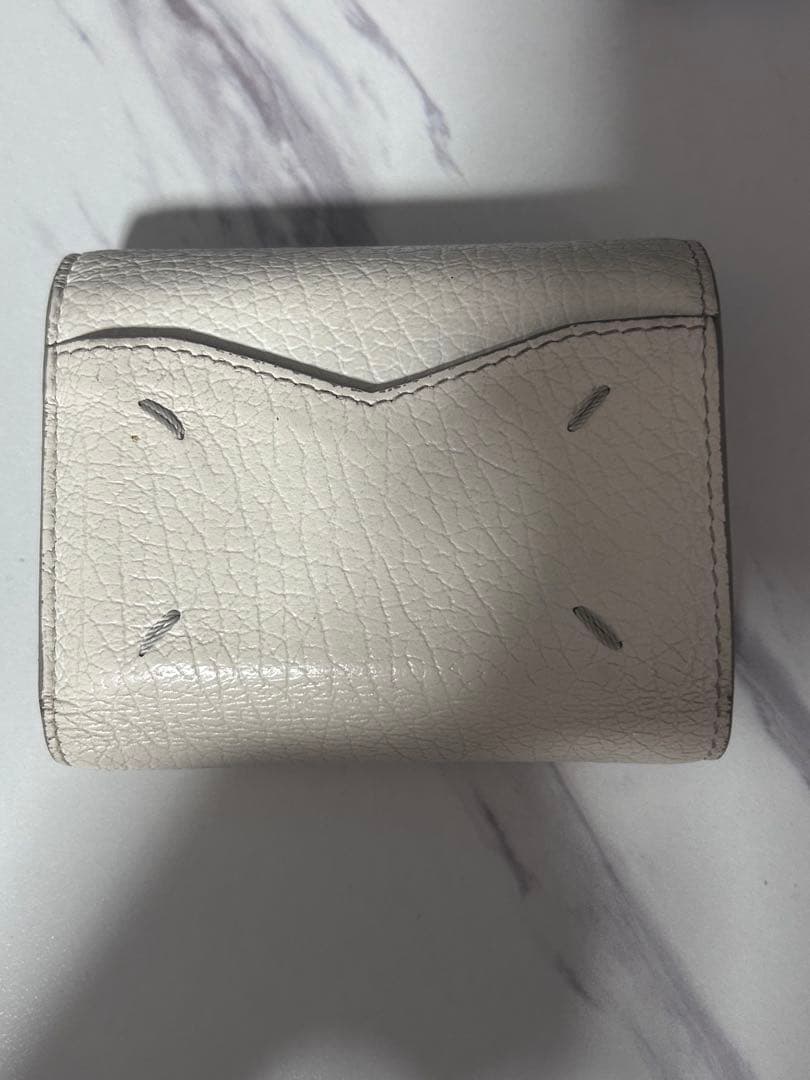 Maison Margiela メゾンマルジェラ ホワイトレザー 三つ折り財布