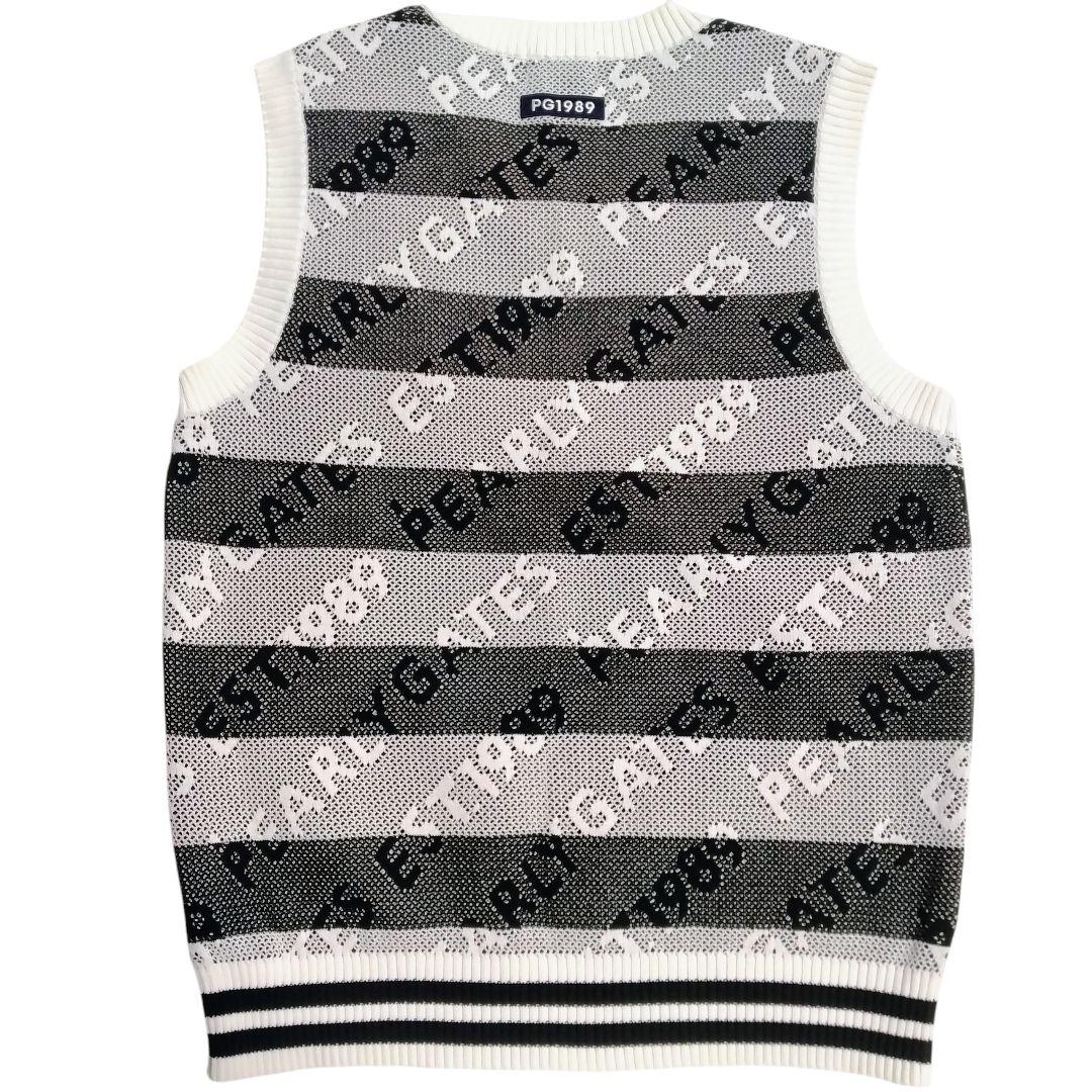 【美品 定価25300円 M】パーリーゲイツ メッシュ ニットベスト ゴルフ