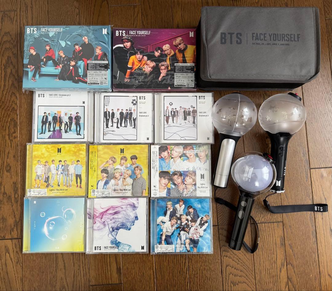 トレカ・付属品付き】BTS アルバム まとめ売 BTS ペンライト ブラック