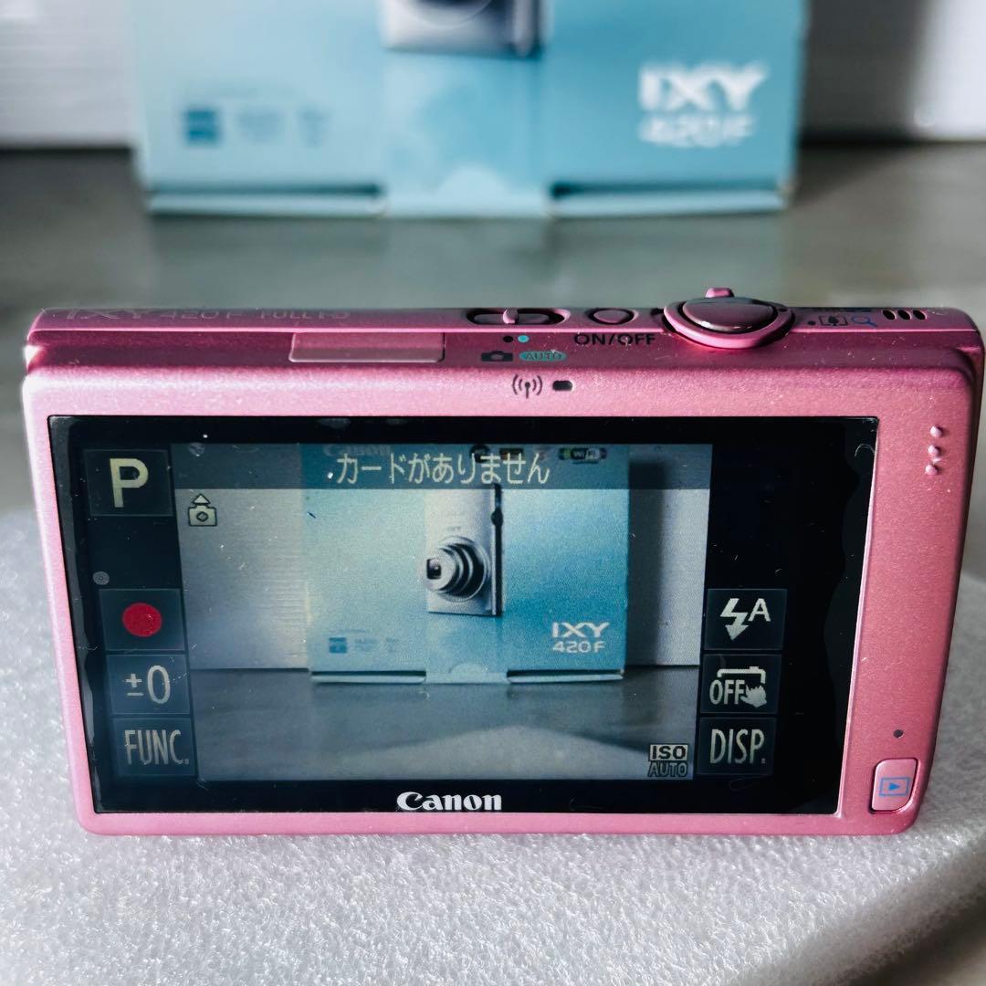 【美品】Canon IXY 420F ピンク コンパクトデジタルカメラ　元箱付き