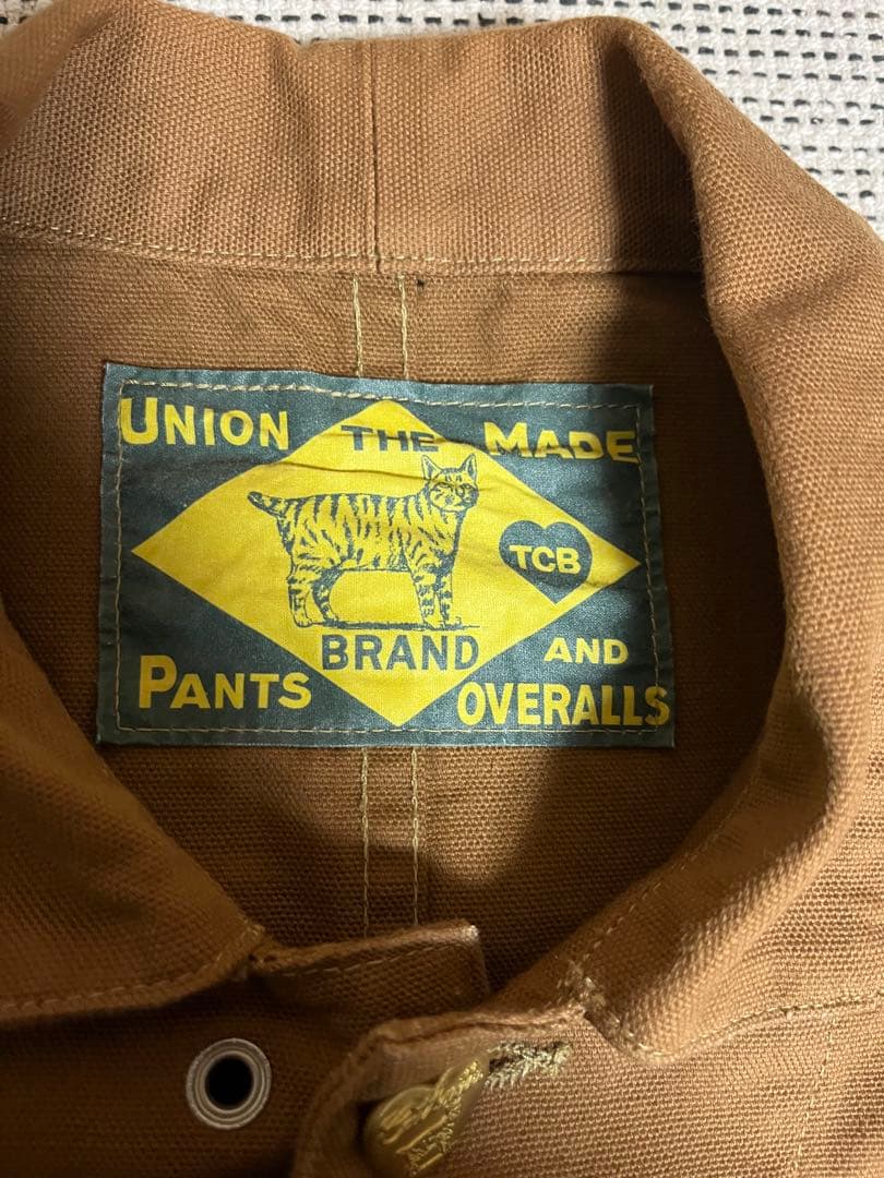 TCB jeans ブラウンキャンバス カバーオール