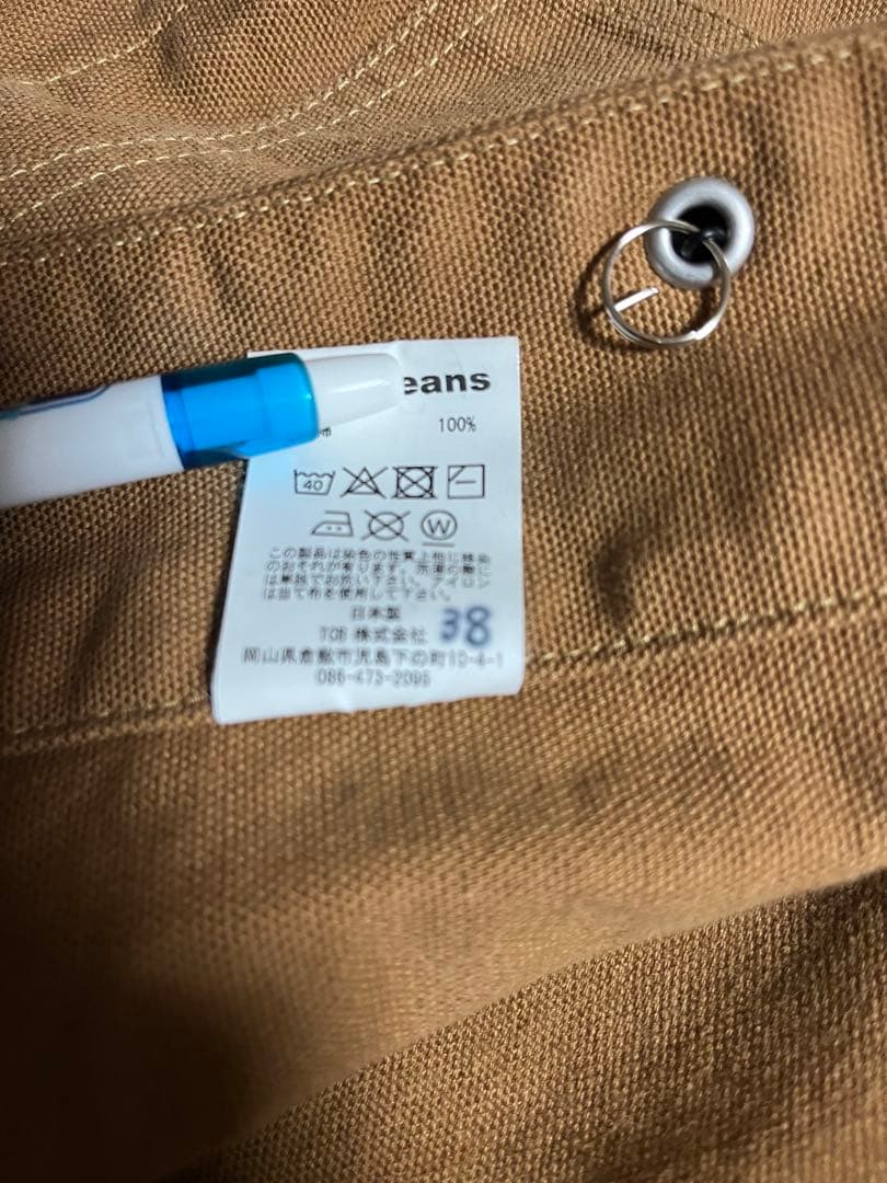 TCB jeans ブラウンキャンバス カバーオール