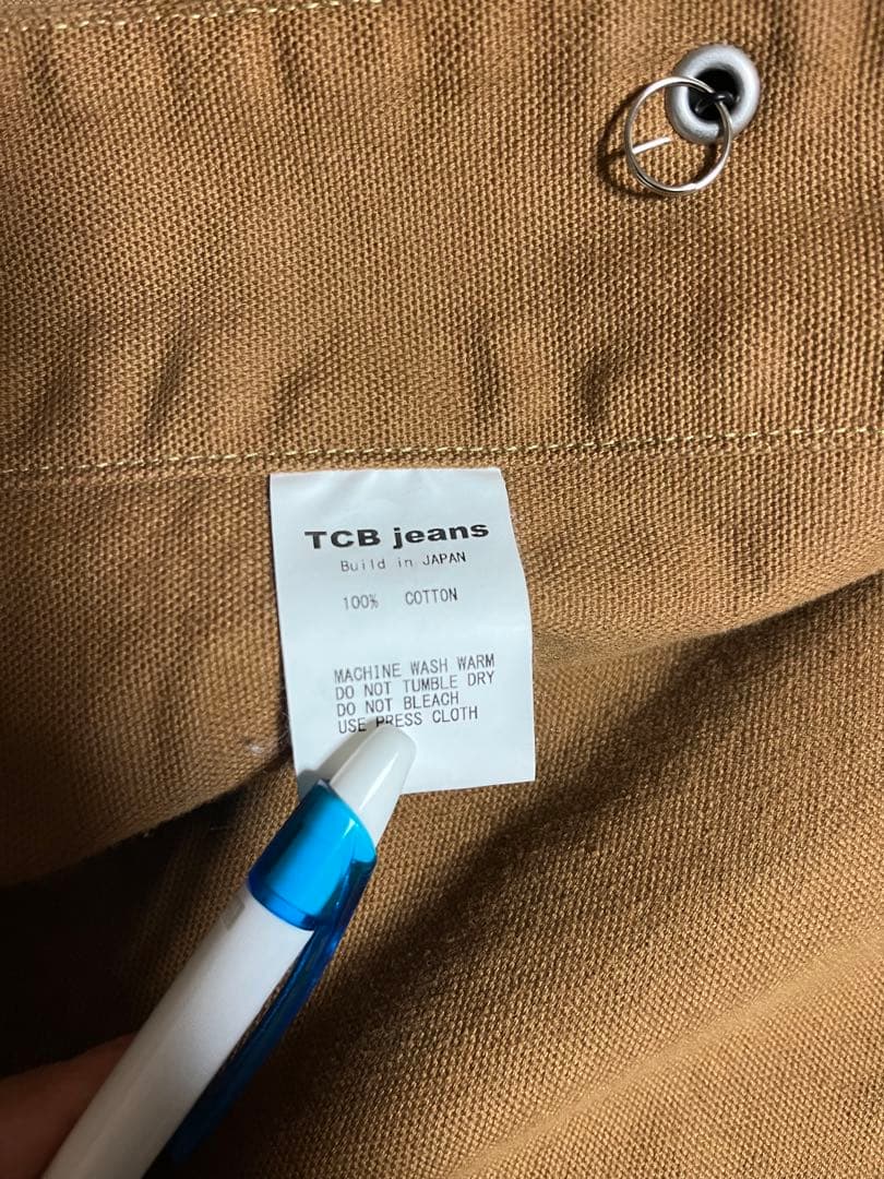 TCB jeans ブラウンキャンバス カバーオール