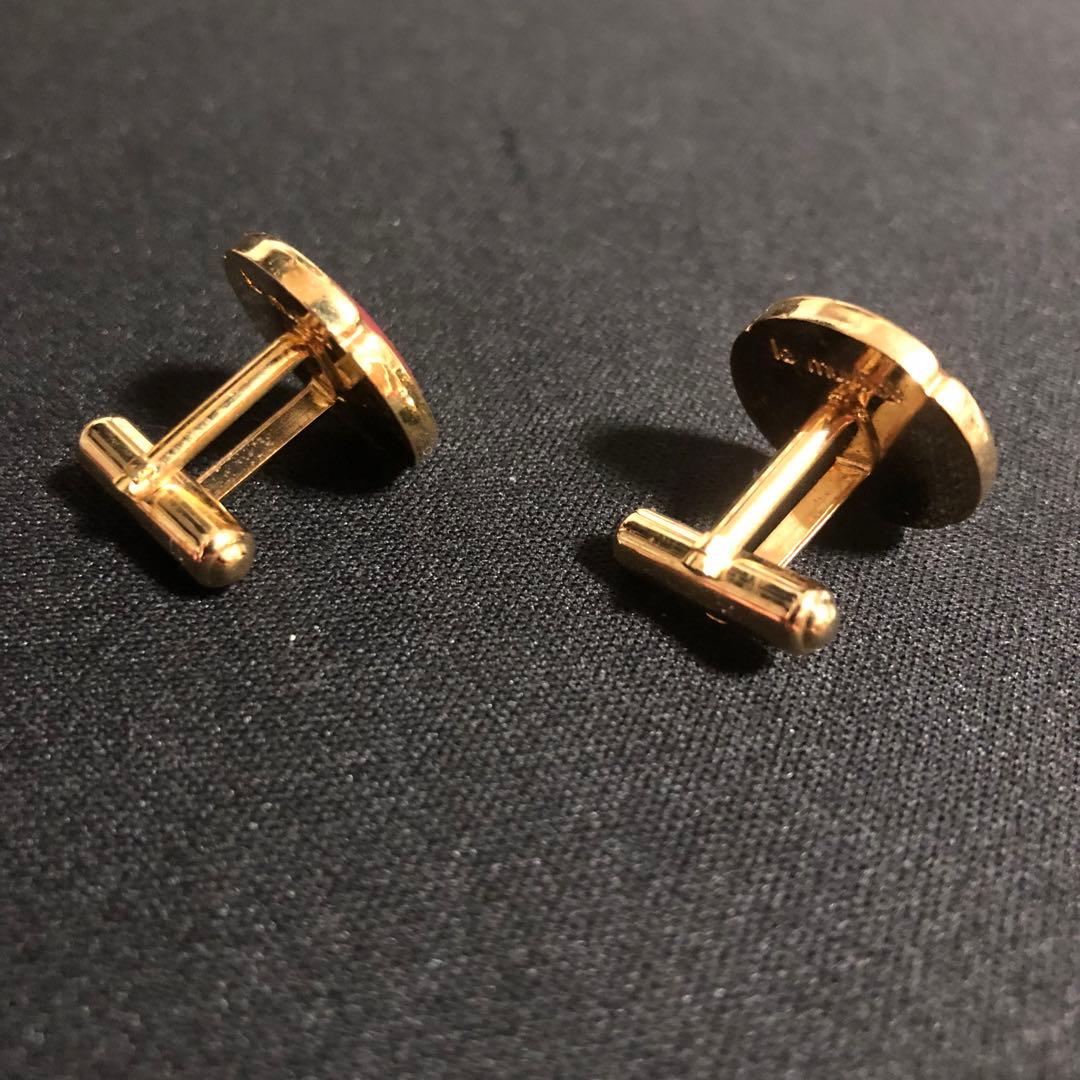 カルティエ⭐︎Cartier⭐︎ カフリンクス　ゴールド×レッド