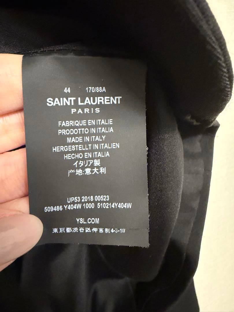 SAINT LAURENT テーラードジャケット ブラック 44