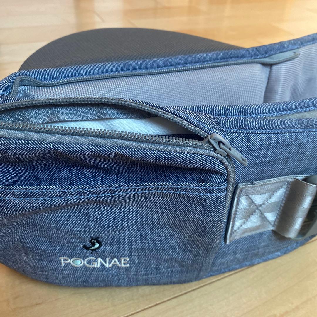 POGNAE ポグネー抱っこ紐 ヒップシート　デニム調　美品