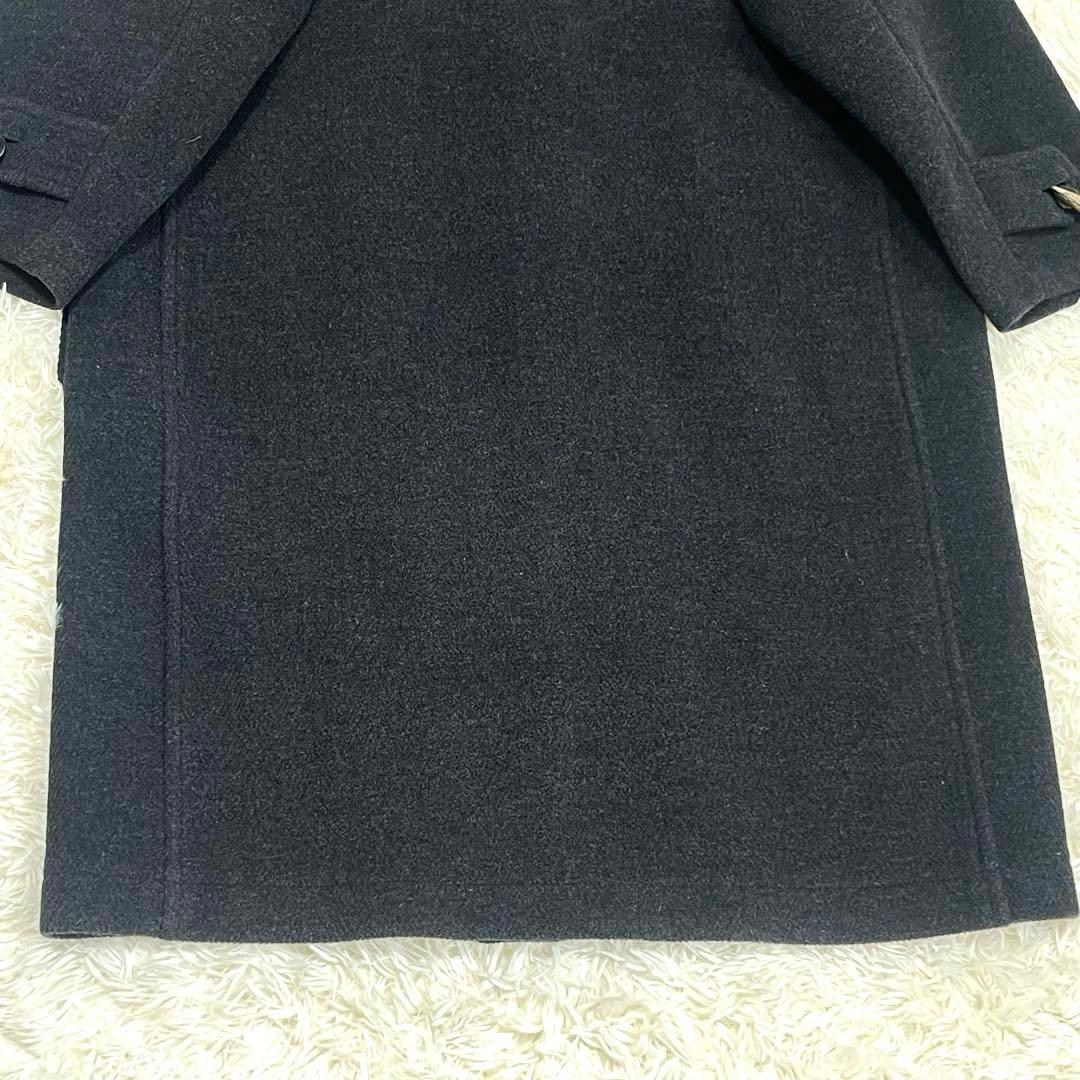 美品 バーバリー　ヘリンボーン ノバチェック　ダッフルコート　グレー　XL