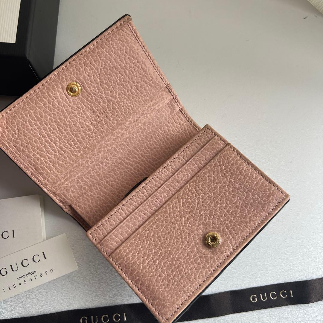 202 極上美品 GUCCI グッチ マーモント 2つ折り財布