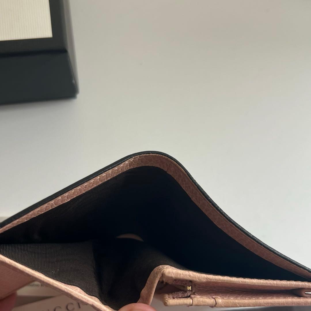 202 極上美品 GUCCI グッチ マーモント 2つ折り財布