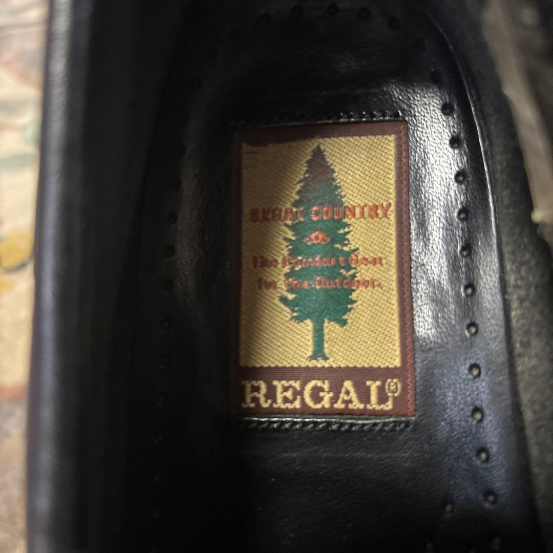 REGAL COUNTRY リーガル 3EYE デッキシューズ 25.5cm 黒