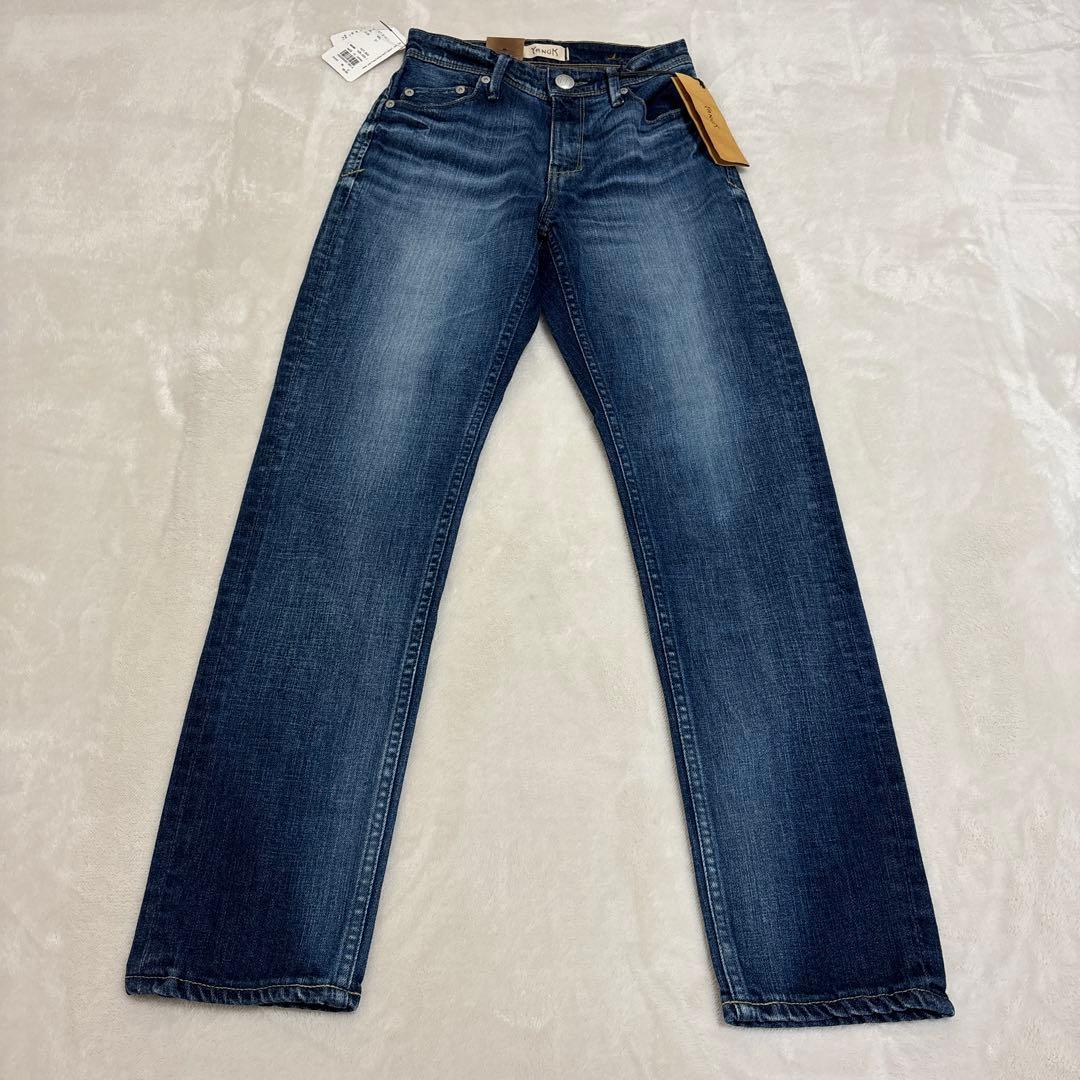 新品 YANUK ヤヌーク アネット デニム ストレート ストレッチ 日本製