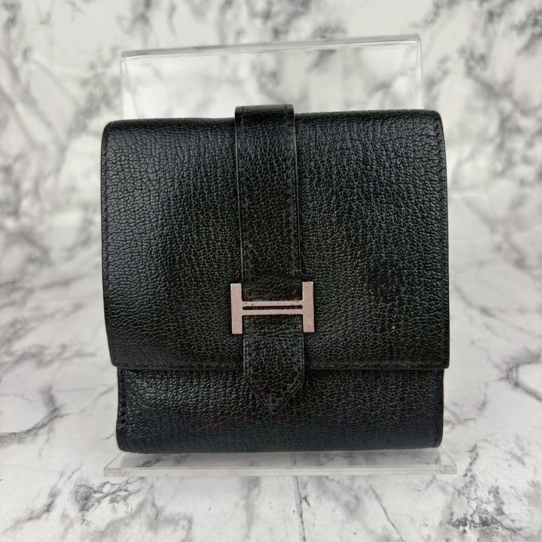 146 HERMES ベアン レクトベルソ 三つ折り財布