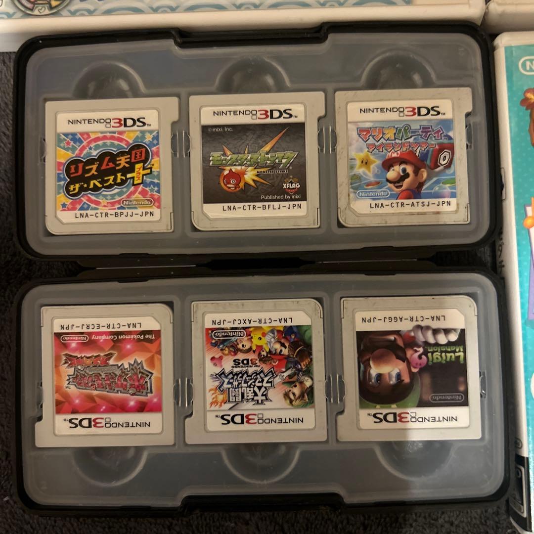 3DSカセット9点セット(ソフト入れ付き)