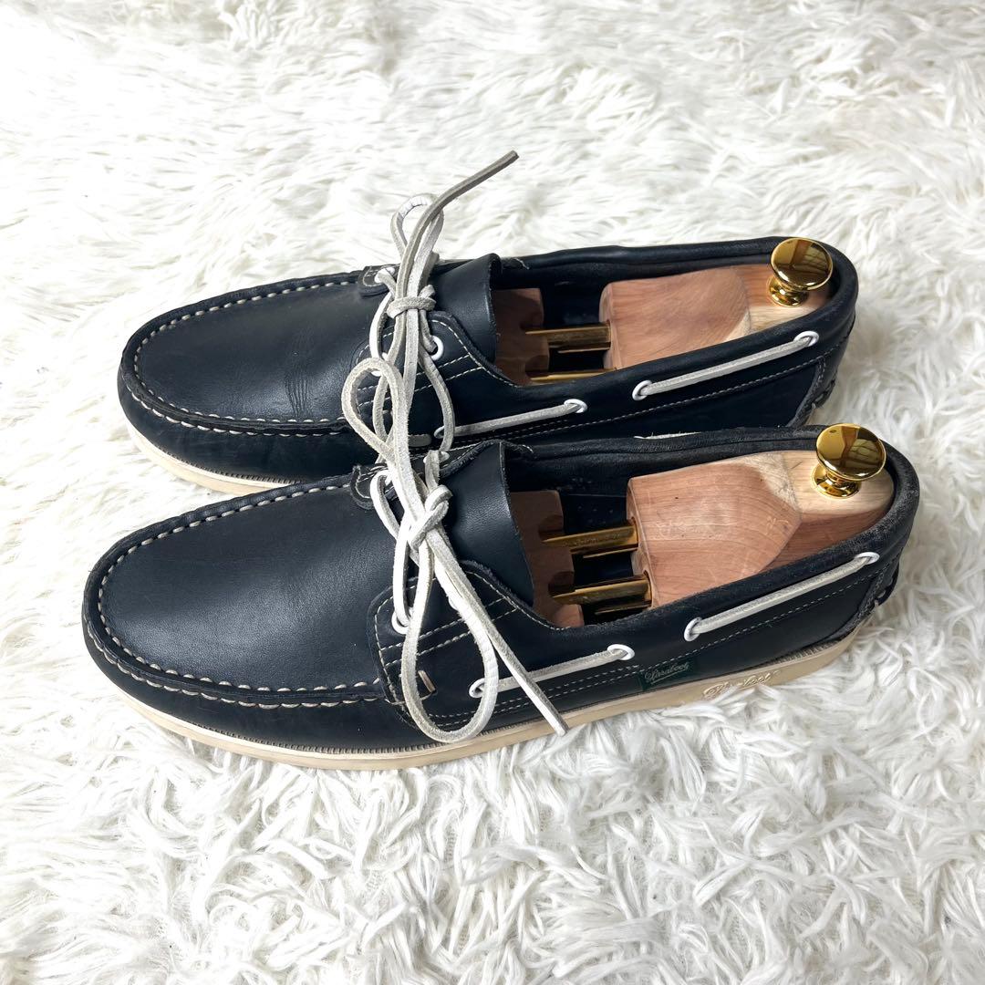 【美品】 パラブーツ デッキシューズ BARTH ネイビー 28.0cm