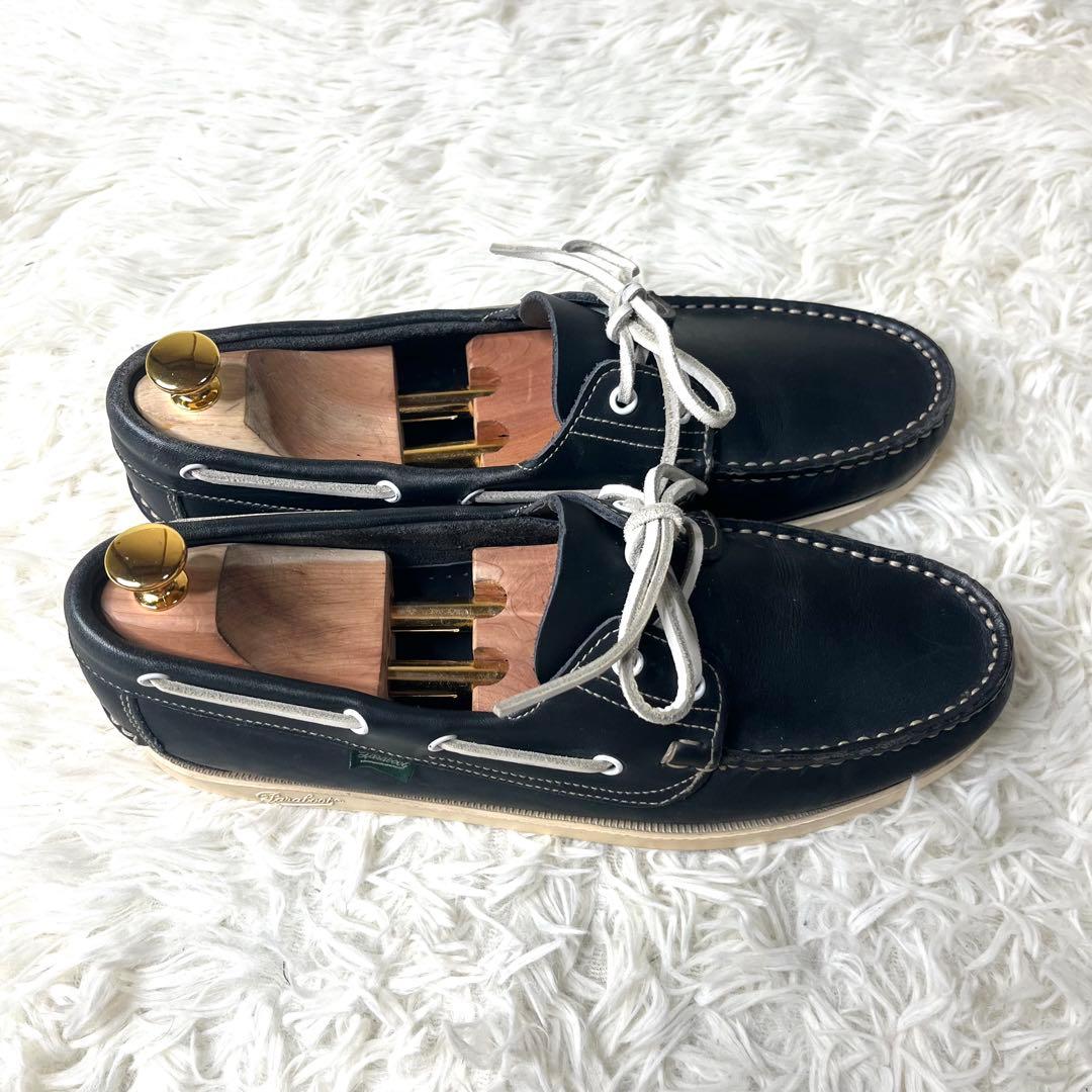 【美品】 パラブーツ デッキシューズ BARTH ネイビー 28.0cm