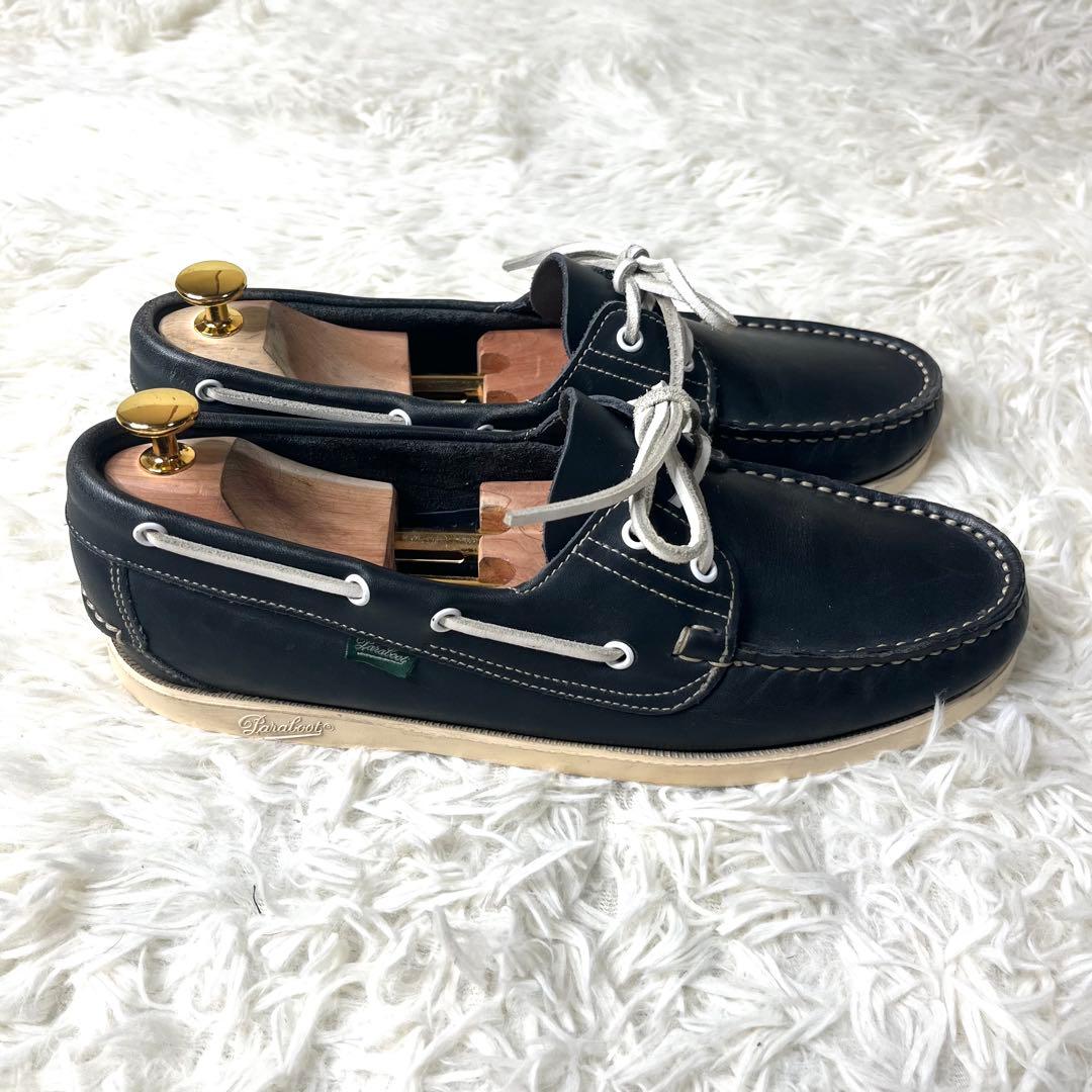 【美品】 パラブーツ デッキシューズ BARTH ネイビー 28.0cm