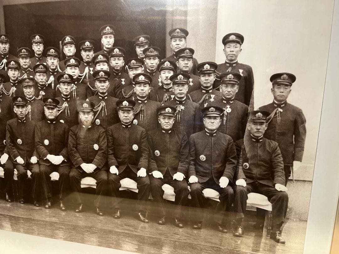 明*様 額装写真 [新高山登れ] 聯合艦隊作戦打合後記念撮影 真珠湾攻撃 岩国