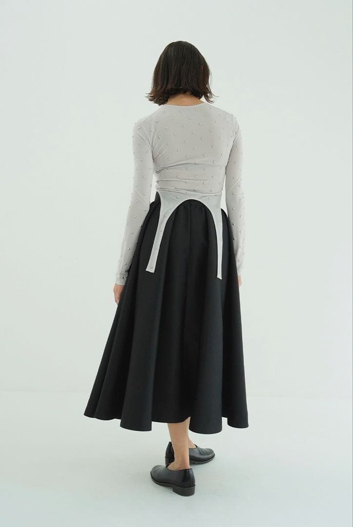 【新品正規品】2026SS CLANE VOLUME FLARE SKIRT